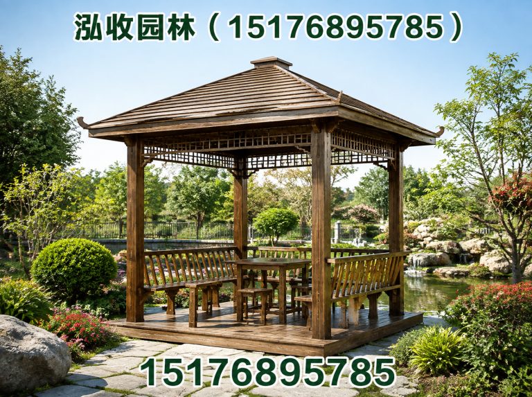 昌吉防腐木凉亭展示图